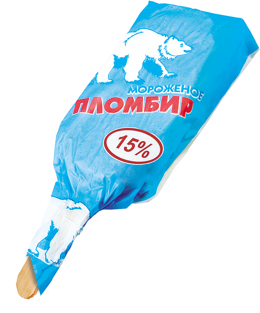 Эскимо пломбир ванильный 15% в пергаменте БЗМЖ 70 гр 1/40